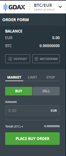 GDAX trading