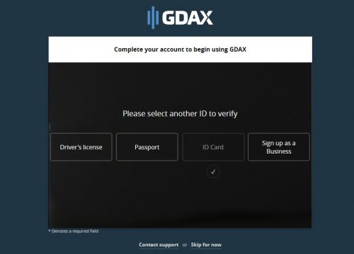 GDAX Coinbase